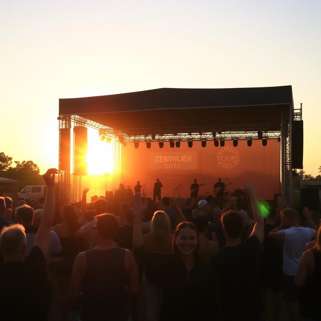 Golden hour main stage 🌅